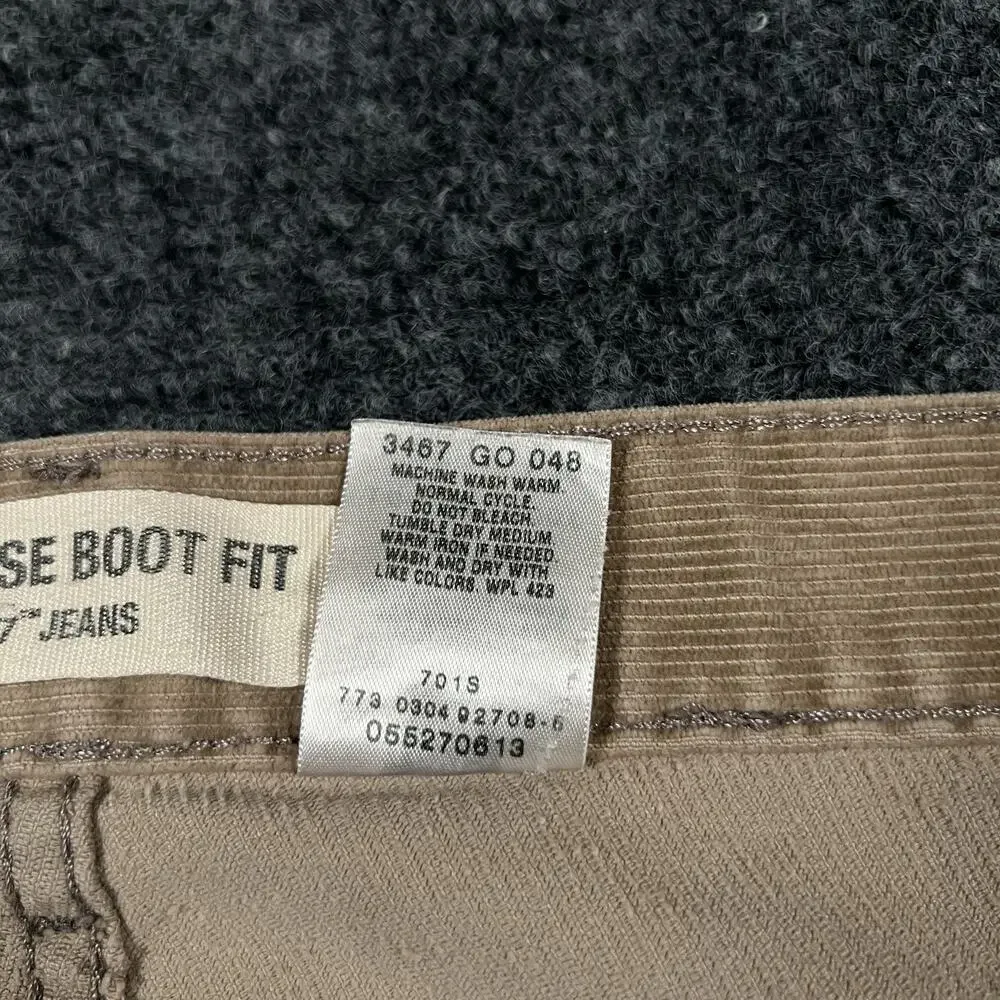 Levis 527 Low Boot Cut Corduroy Pants Mens 34x33 Brown Vintage Y2k Jeans